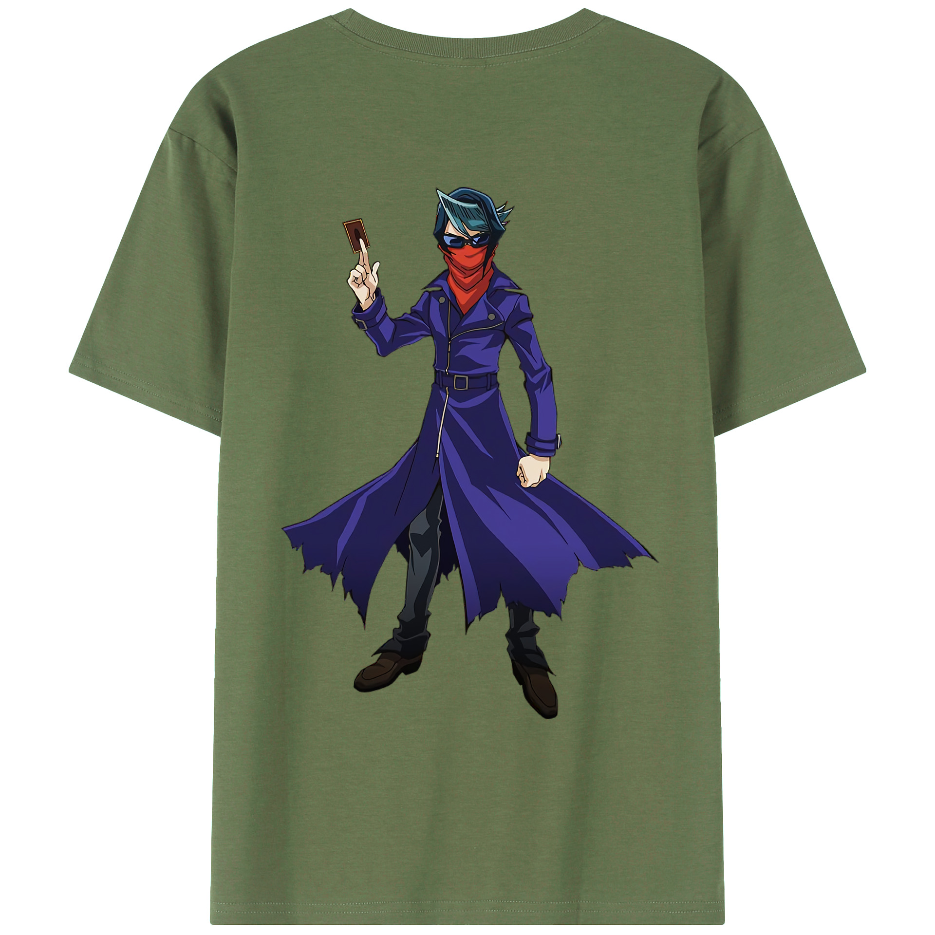 （画像用） 遊☆戯☆王 Yu-Gi-Oh! 綿100％ メンズ半袖Tシャツ（バックプリント） 通気性